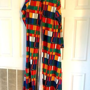 Beautiful multi-colored long length coverall